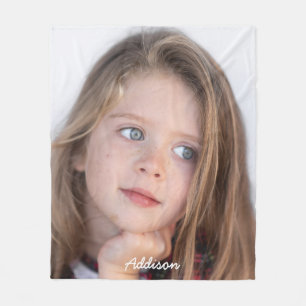 Fleece Blanket With Cute Photo