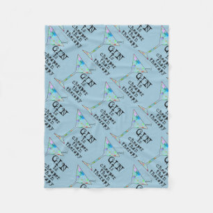FLEECE BLANKETS - GIN IS CHEAPER THAN THERAPY