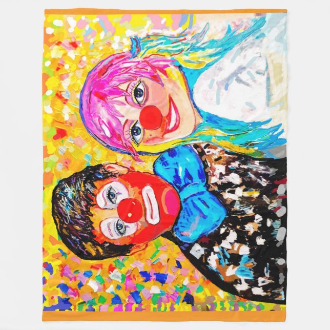 Fleece Blankets ''Two artists.'' (Front)