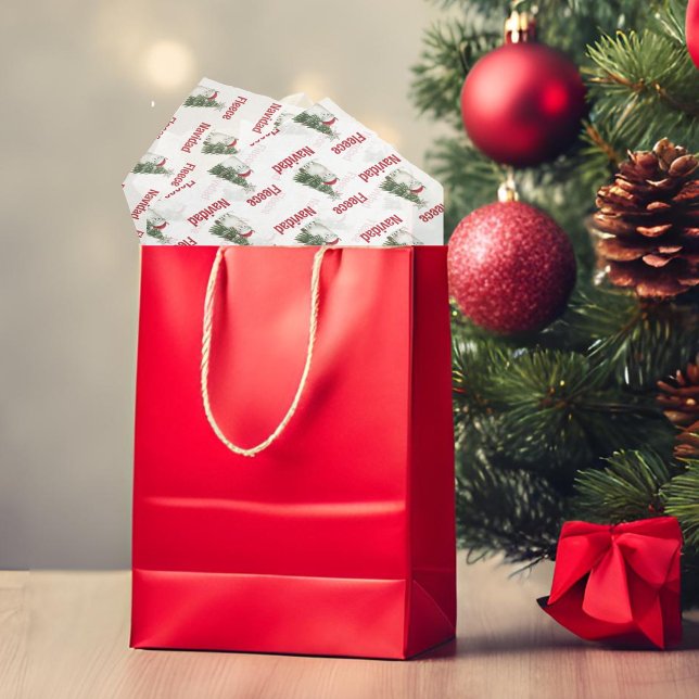 Fleece Navidad Alpaca  Tissue Paper (Fleece Navidad alpaca tissue paper)