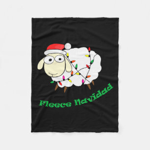 Fleece Navidad - Christmas Sheep Long Sleeve Blanket