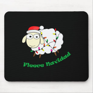 Fleece Navidad - Christmas Sheep Long Sleeve  Mouse Mat