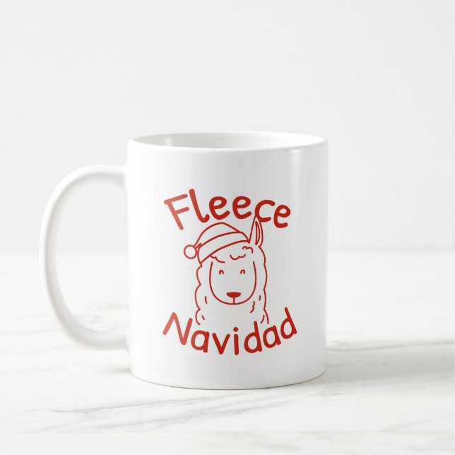 Fleece Navidad Coffee Mug (Left)