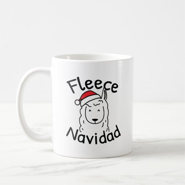 Fleece Navidad Coffee Mug (Left)