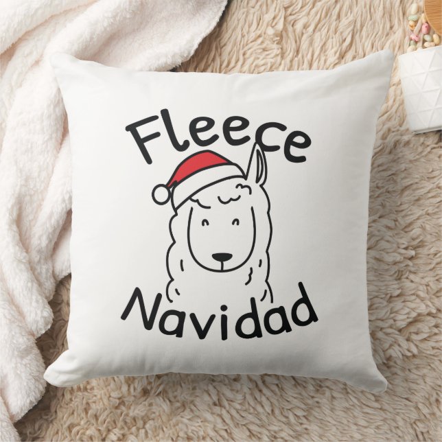 Fleece Navidad Cushion (Blanket)