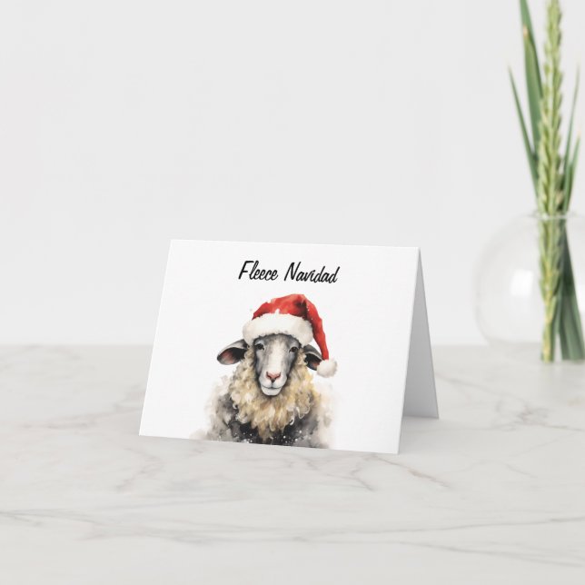 Fleece Navidad Customisable Thank You Card (Front)