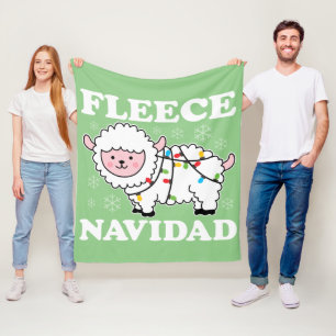Fleece Navidad Feliz Funny Christmas Kawaii Sheep