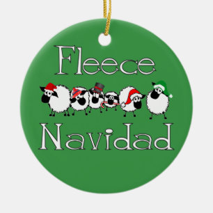 Fleece Navidad Funny Christmas Ornament