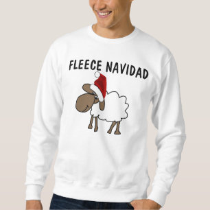 FLEECE NAVIDAD Funny Sheep Christmas T-shirts