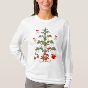 Fleece Navidad Sheep Christmas Tree T-Shirt