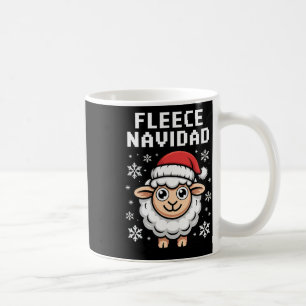 Fleece Navidad Ugly Sweater Christmas Sheep Holida Coffee Mug