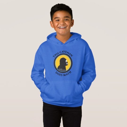 Fleece Pullover Hoodie: Math Smart Caveman