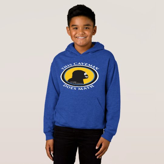 Fleece Pullover Hoodie: Read Smart Caveman