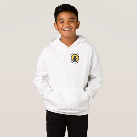 Fleece Pullover Hoodie: Read Smart Caveman