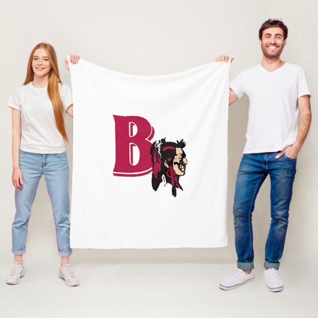 Fleece Throw:  Bethel Braves (00101) (In Situ)
