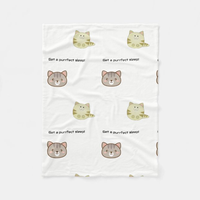Fleece with cats blanket (Front)