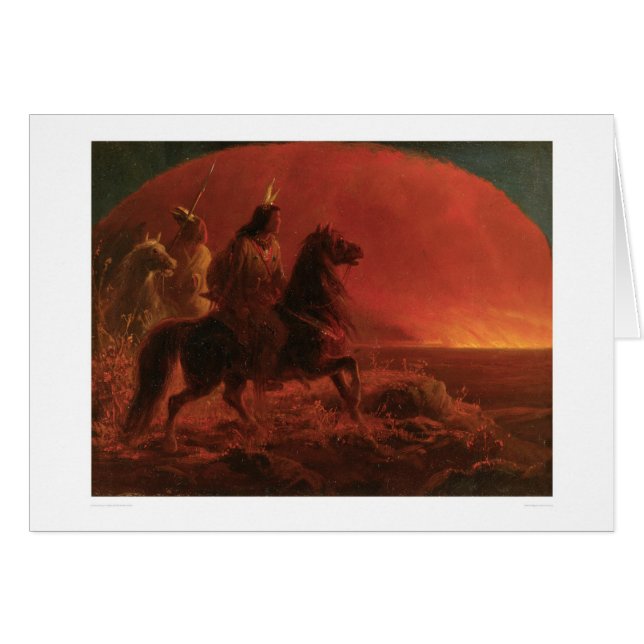 Fleeing a Prairie Fire (1868A) (Front Horizontal)