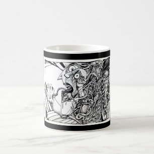 Fleeing in terror from an empty room... coffee mug