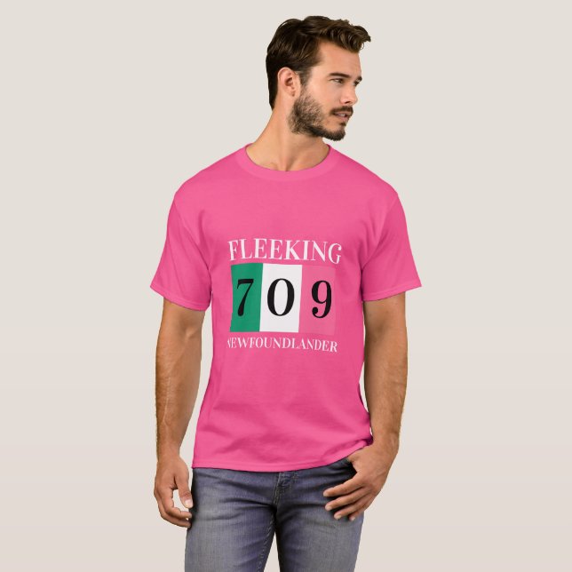 Fleeking Newfoundlander Newfoundland 709 T-Shirt (Front Full)