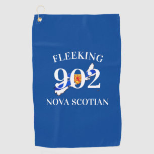 Fleeking Nova Scotian Halifax Dartmouth 902 custom Golf Towel