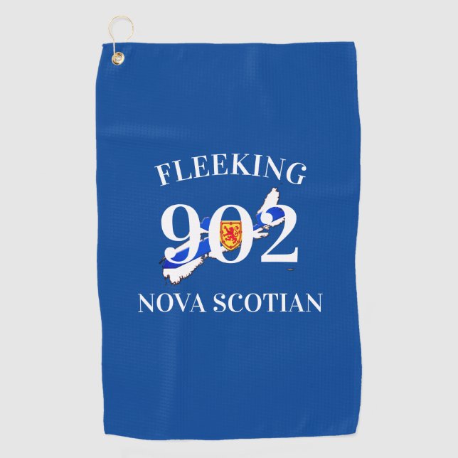 Fleeking Nova Scotian Halifax Dartmouth 902 custom Golf Towel (Front)