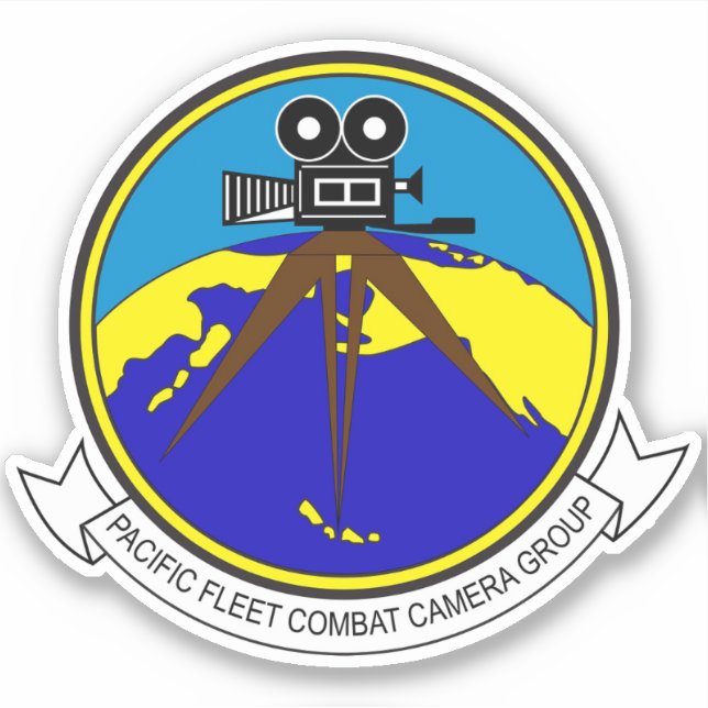 Fleet Combat Camera Group Vinyl Sticker (Front)
