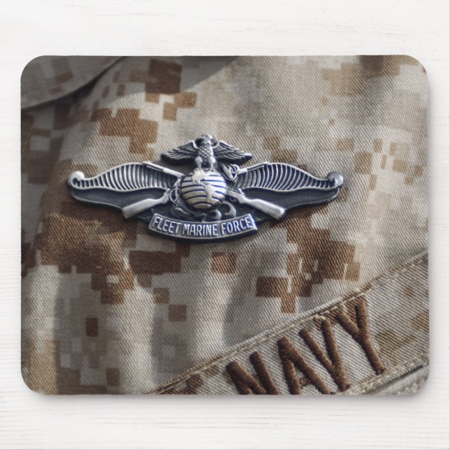 Fleet Marine Force Warfare device pin Mouse Mat (Front)