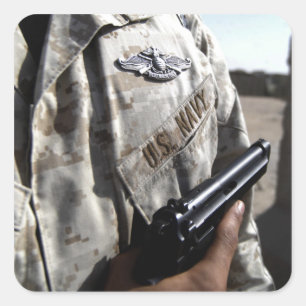 Fleet Marine Force Warfare Device Square Sticker