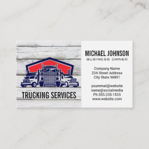 Fleet of Truck   Transport Business Card