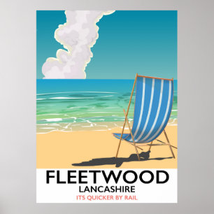 Fleetwood , Lancashire Seaside travel poster