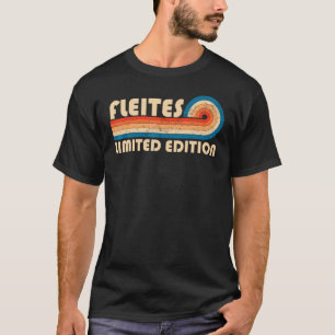FLEITES Surname Retro Vintage 80s 90s Birthday Reu T-Shirt