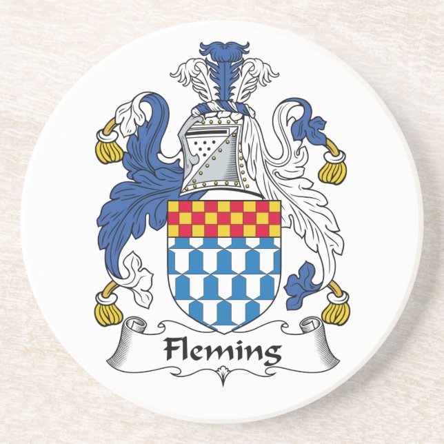 Fleming Family Crest Coaster (Front)