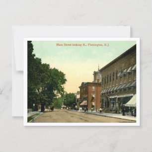 Flemington NJ Main Street 1910s Postcard