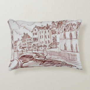 Flemish Architecture   Ghent, Belgium Decorative Cushion