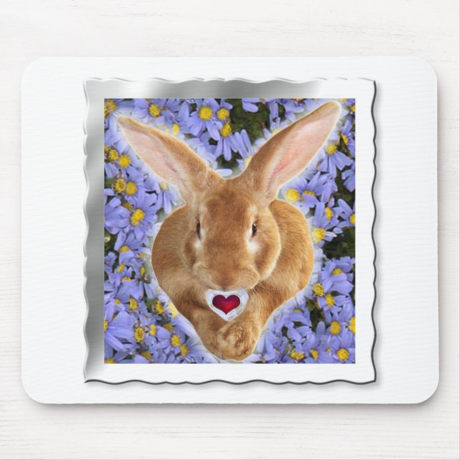 Flemish Giant Bunny Mouse Mat (Front)