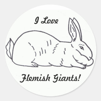 Flemish Giant Rabbit Sticker