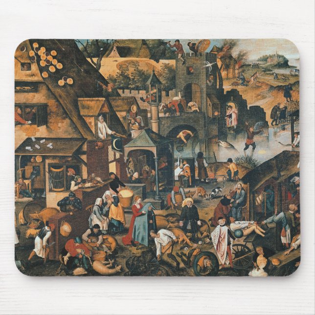 Flemish Proverbs Mouse Mat (Front)