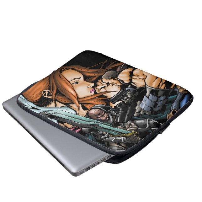 Flesh and Steel V4 design laptop sleeve (Front Bottom)