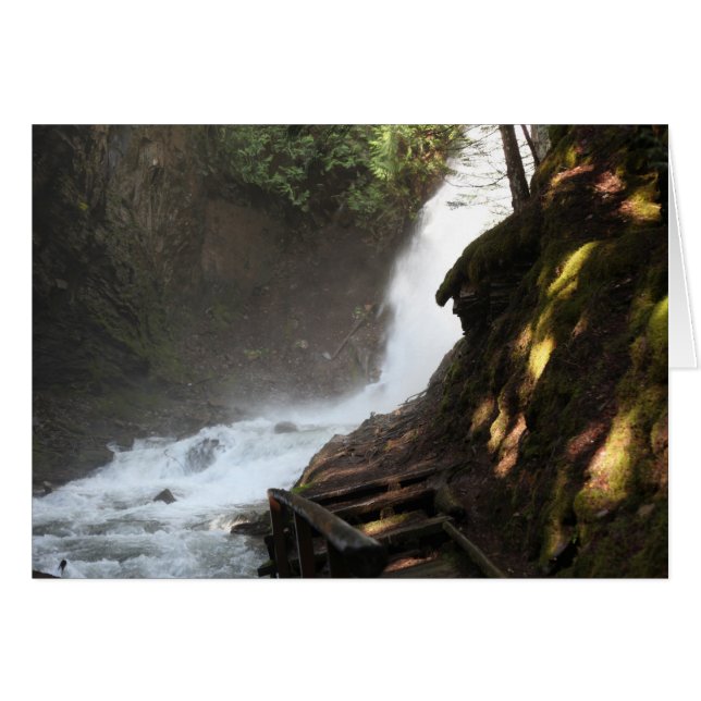 Fletcher Falls, British Columbia, Canada Card (Front Horizontal)