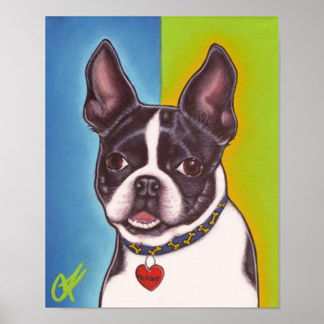 Fletcher the Boston Terrier Poster (Front)