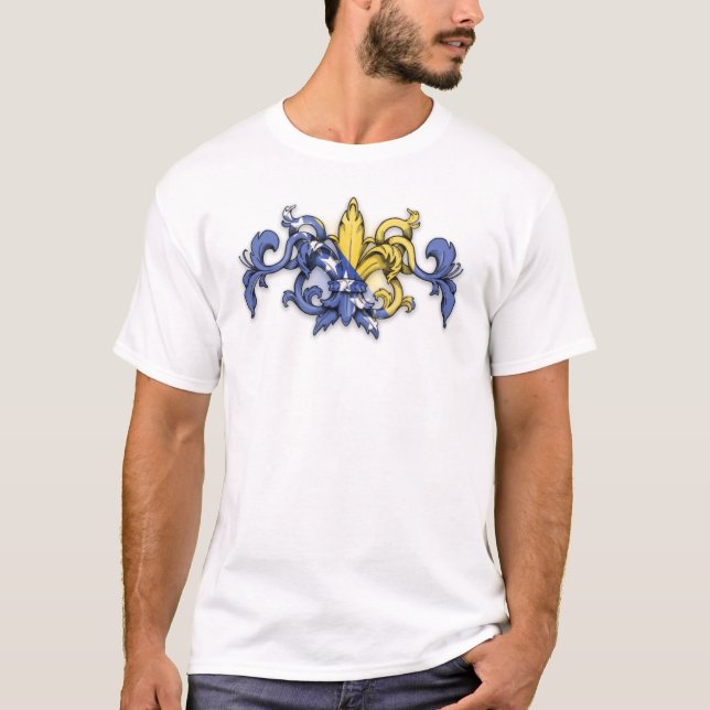 Fleur Bosnian Flag T-Shirt (Front)