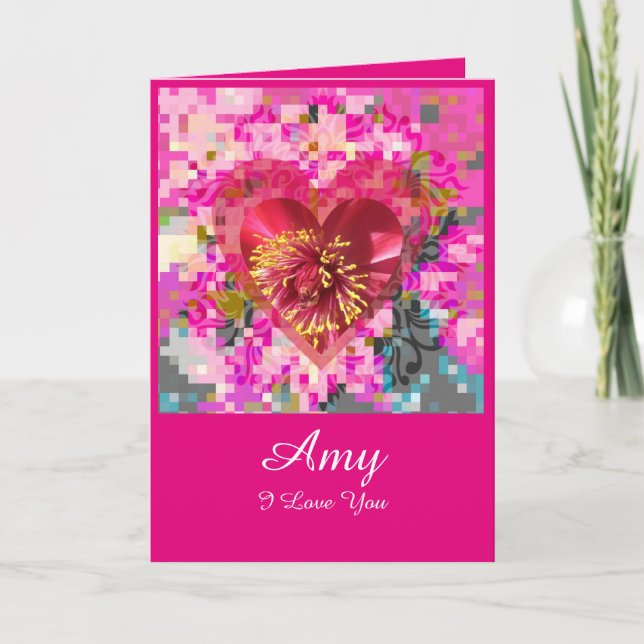 Fleur d'amour holiday card (Front)