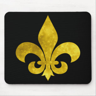 Fleur De Art Gold Rust Mouse Mat