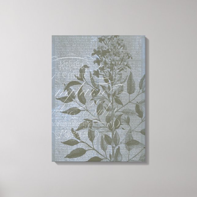 Fleur de Bleu I Canvas Print (Front)