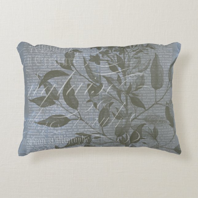 Fleur de Bleu I Decorative Cushion (Front)
