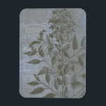 Fleur de Bleu I Magnet<br><div class="desc">Floral</div>