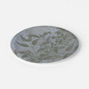 Fleur de Bleu I Paper Plate