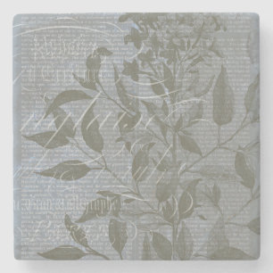 Fleur de Bleu I Stone Coaster