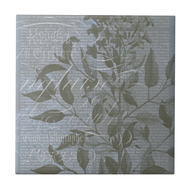 Fleur de Bleu I Tile (Front)