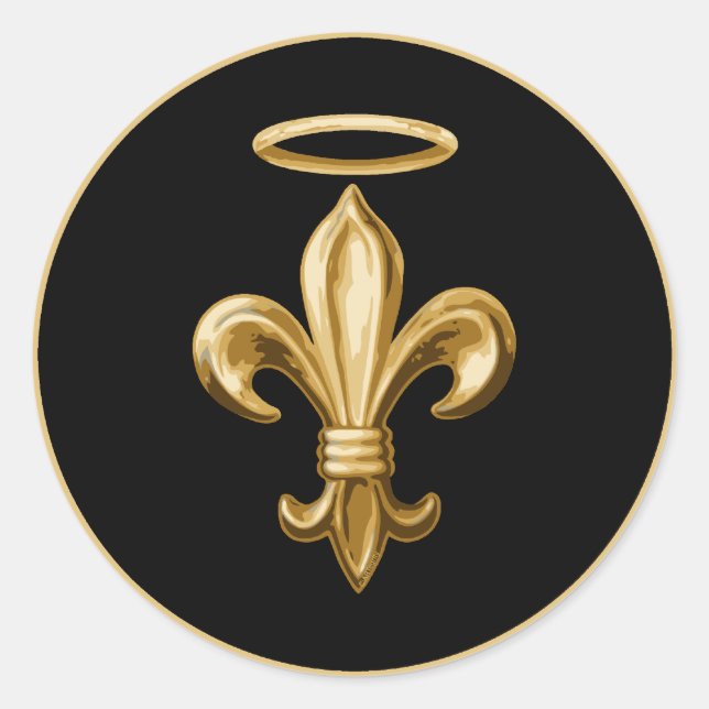 Fleur de Halo Classic Round Sticker (Front)